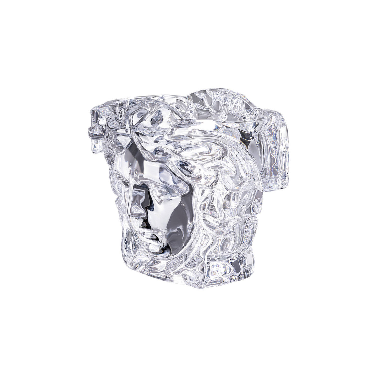 Versace Medusa Grande Vase, 7 in, Clear, view 4