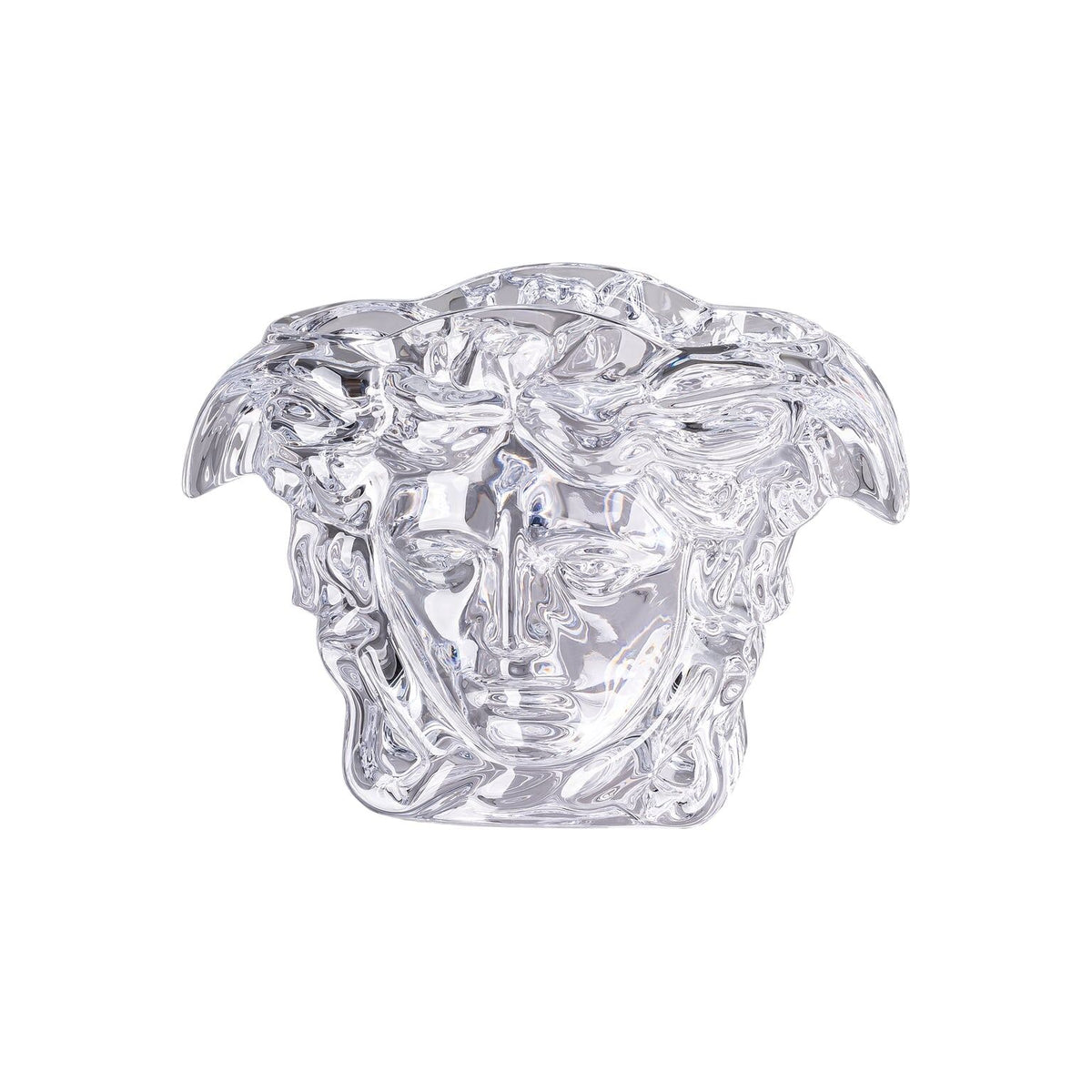Versace Medusa Grande Vase, 7 in, Clear
