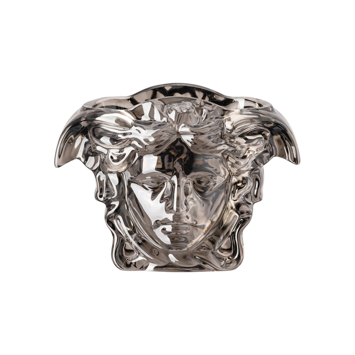 Versace Medusa Grande Vase, 7 in, Silver