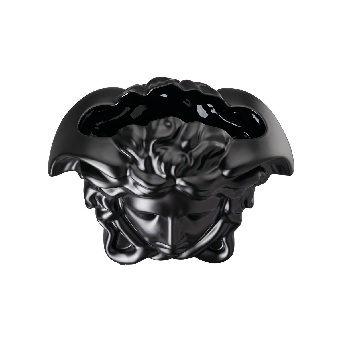 Versace Medusa Grande Vase, 8 1/4 in, Black, view 2