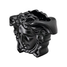Versace Medusa Grande Vase, 8 1/4 in, Black, view 3
