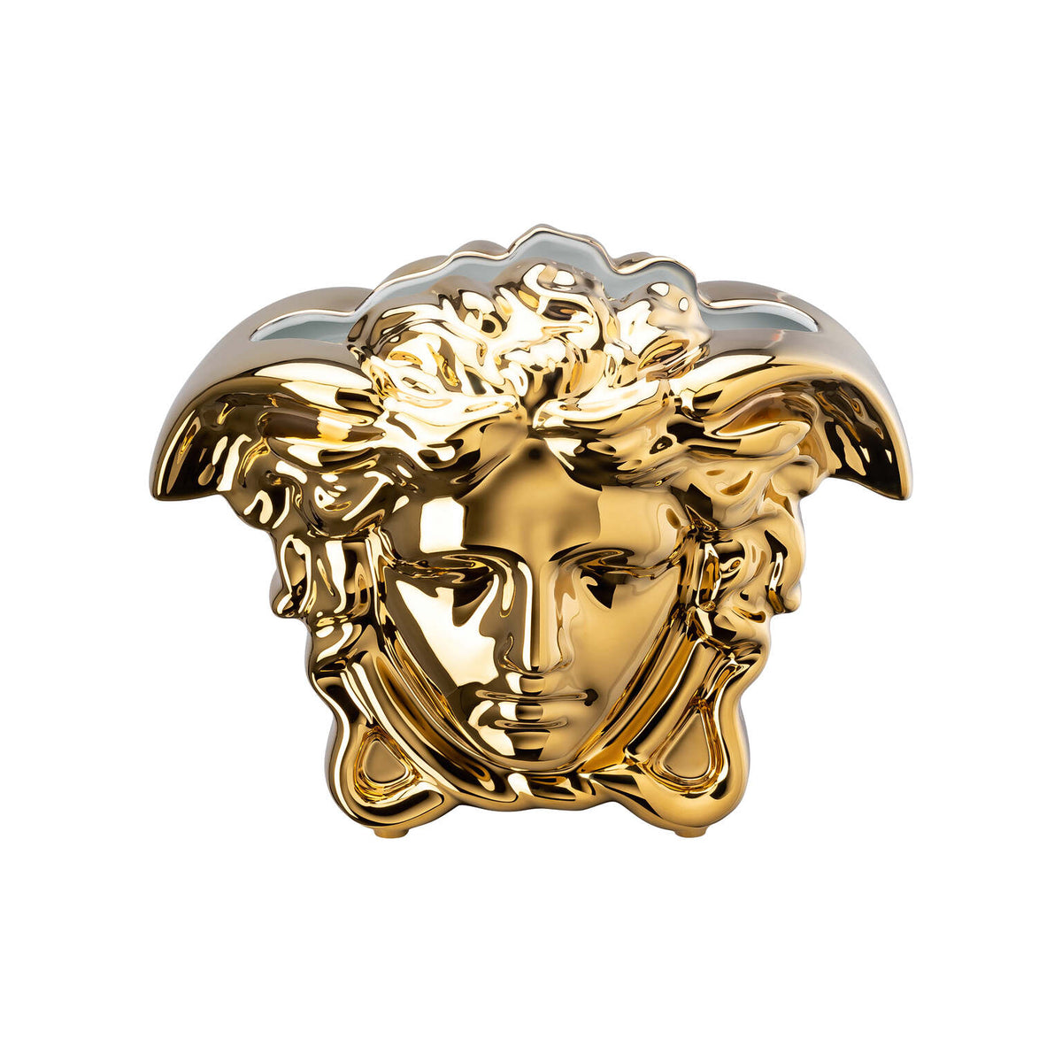 Versace Medusa Grande Vase, 8 1/4 in, Gold