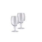 Versace Medusa Lumiere 2nd Edition Clear Red Wine Glass, Set of Two