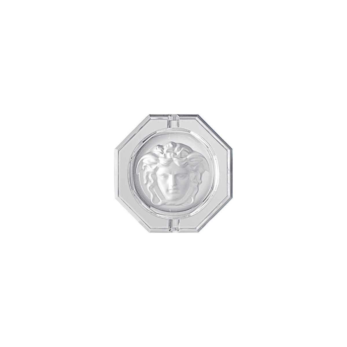 Versace Medusa Lumiere Crystal Ashtray, 5 in, view 2