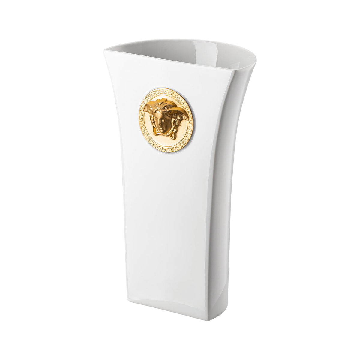 Versace Medusa Madness White Vase, 10 1/4 in, view 2