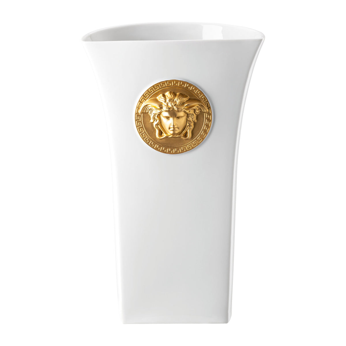 Versace Medusa Madness White Vase, 13 1/2 in