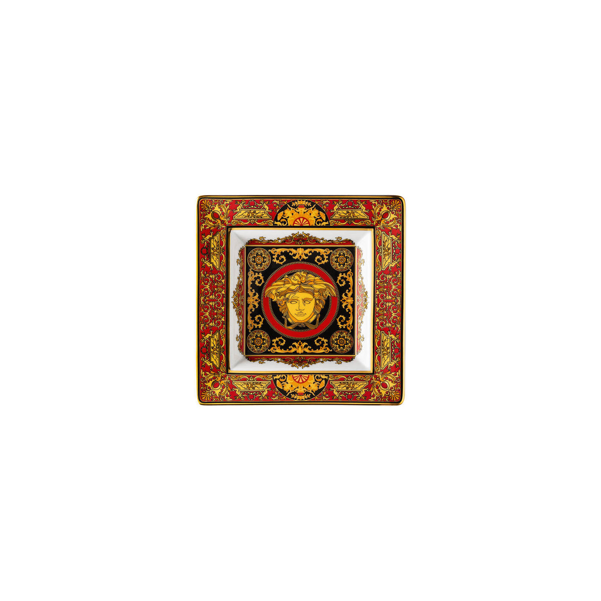 Versace Medusa Red Candy Dish, 5 1/2 in