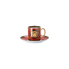 Versace Medusa Red Coffee Cup & Saucer, 7 3/4 oz