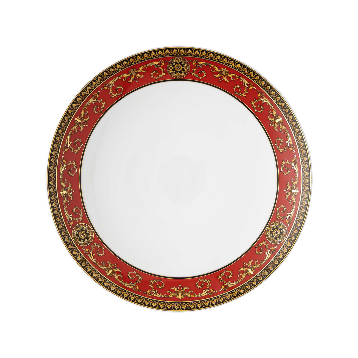 Versace Medusa Red Gourmet Plate, 11 in