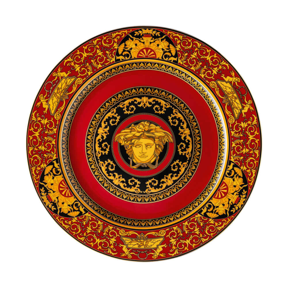 Versace Medusa Red Service Plate, 11 3/4 in