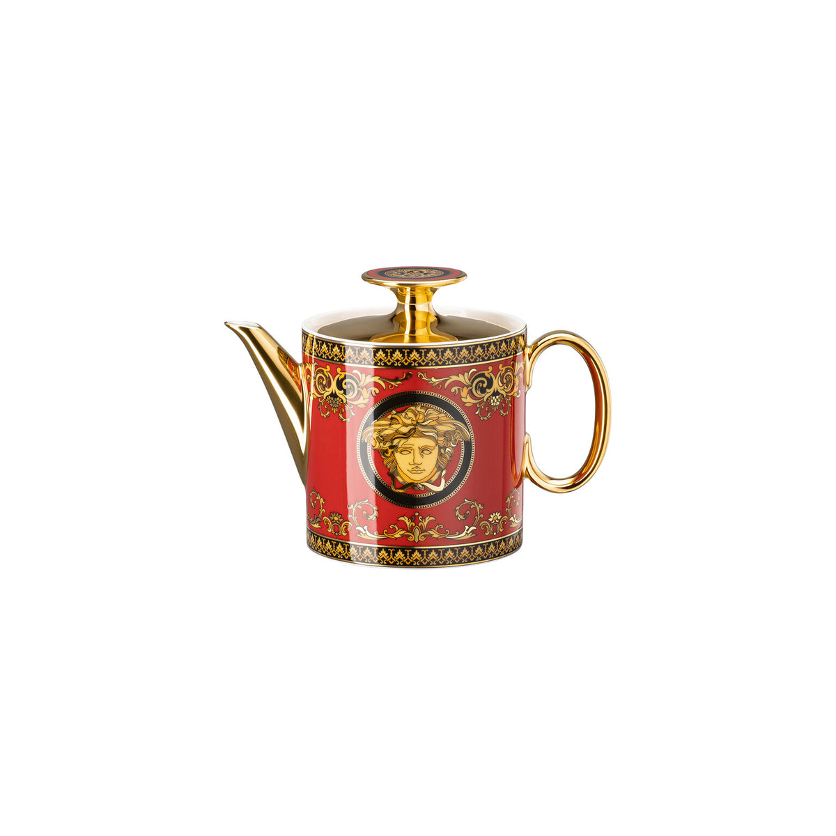 Versace Medusa Red Teapot, 25 oz