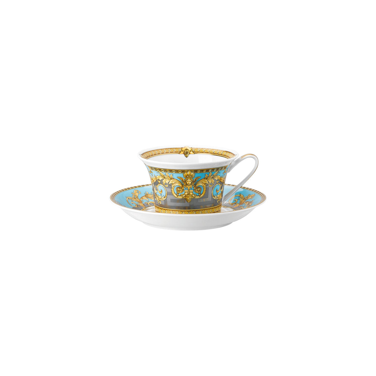 Versace Prestige Gala Tea Cup & Saucer, Bleu