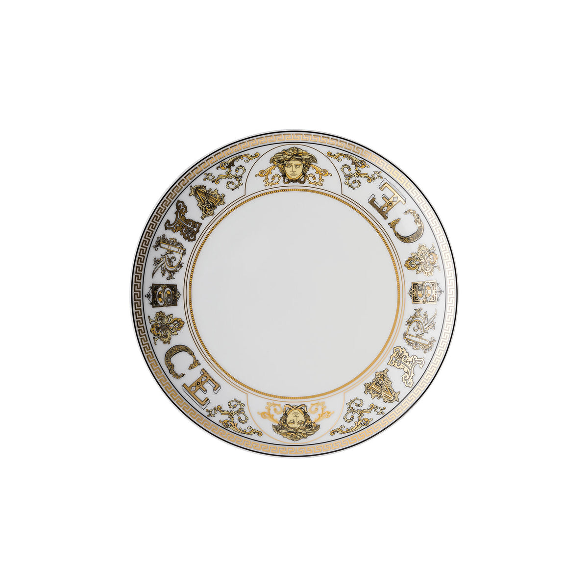 Versace Virtus Gala Salad Plate, 8 1/4 in, White
