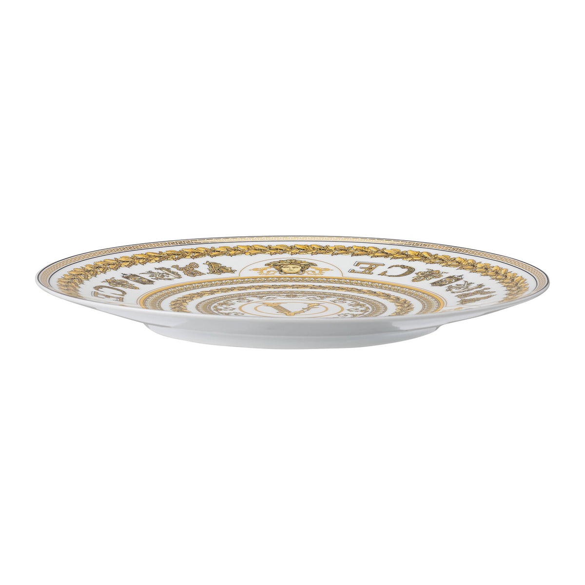 Versace Virtus Gala Service Plate, 13 in, White, view 2
