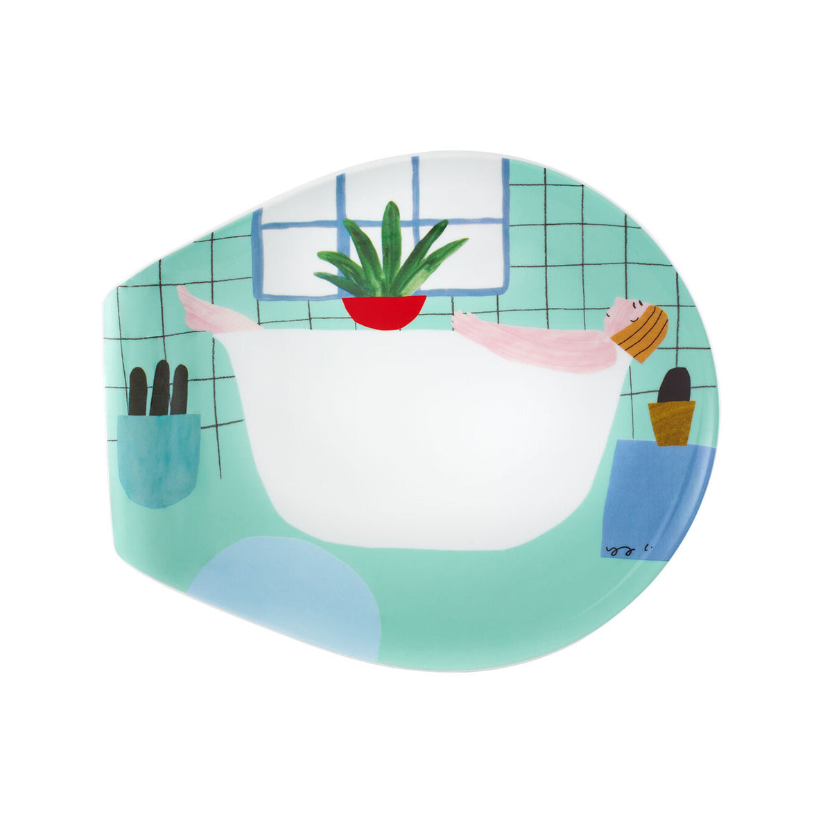 Vista Alegre 2i - Ilustradores Internacionais Drop Plate Yuxing Li on a white background
