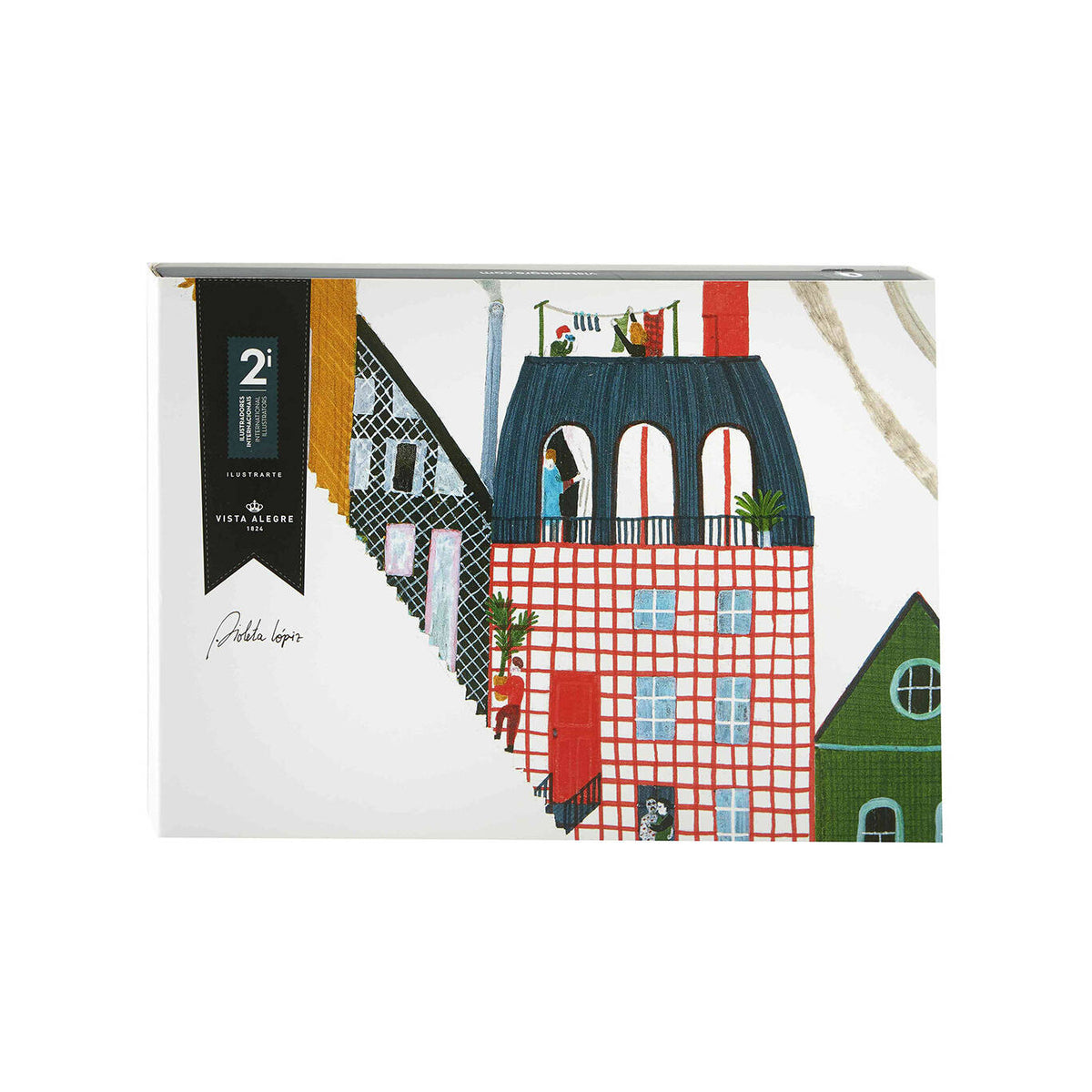 Vista Alegre 2i - Ilustradores Internacionais Rectangular Plate Violeta Lópiz, view 2