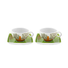 Vista Alegre Alma de Lisboa Set of 2 Tea Cups & Saucers on a white background