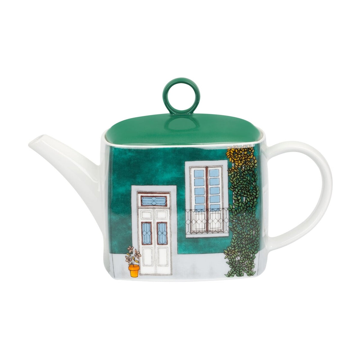 Vista Alegre Alma do Porto Tea Pot on a white background