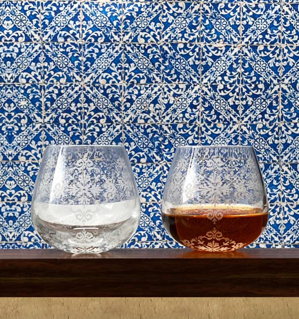Vista Alegre Azul Set of 2 Old Fashioned, view 2