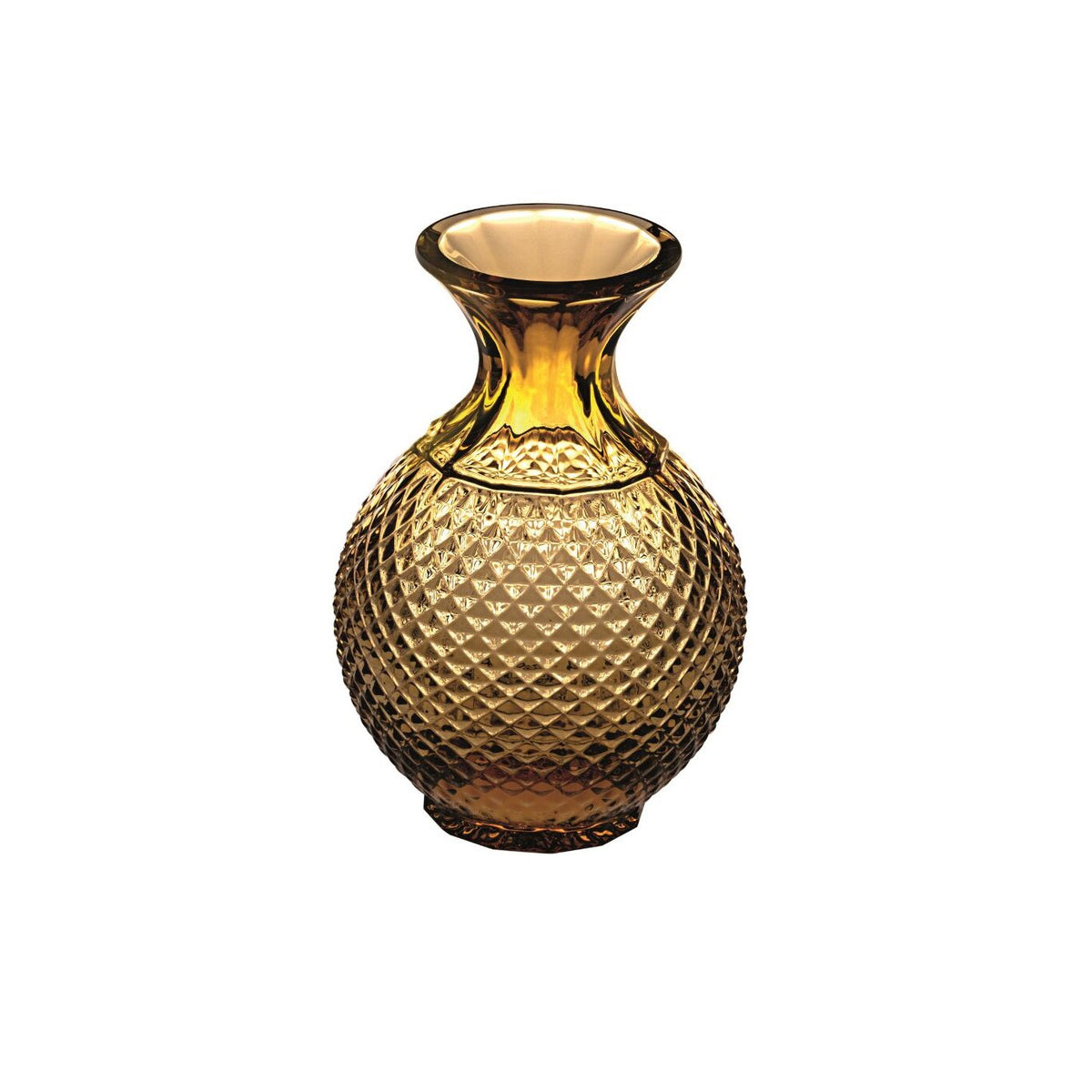 Vista Alegre Bicos Ambar Small Bud Vase Ambar on a white background