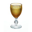 Vista Alegre Bicos Bicolor Goblet with Ambar Top on a white background
