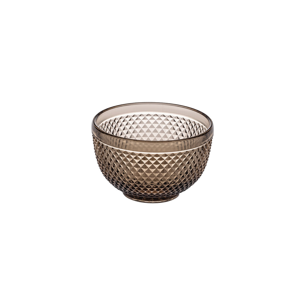 Vista Alegre Bicos Castanho Brown Small Bowl on a white background