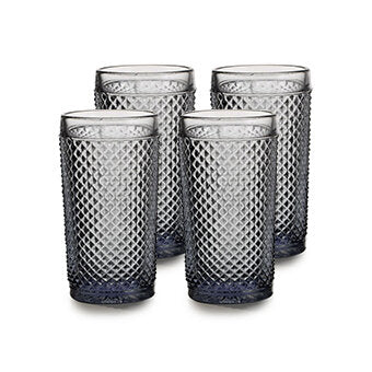 Vista Alegre Bicos Cinza Set of 4 Highballs Gray, 3 in, view 2