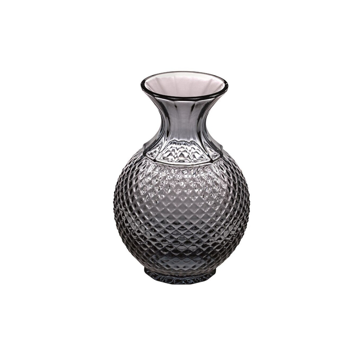 Vista Alegre Bicos Cinza Small Bud Vase Gray on a white background