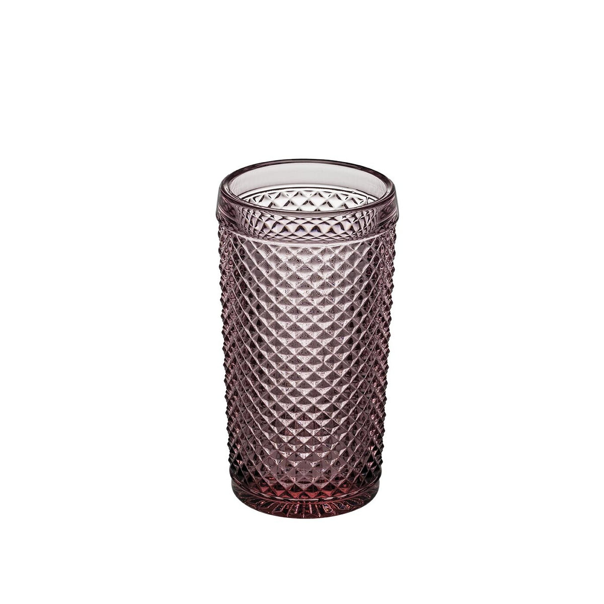 Vista Alegre Bicos Rosa Set of 4 Highballs Pink on a white background
