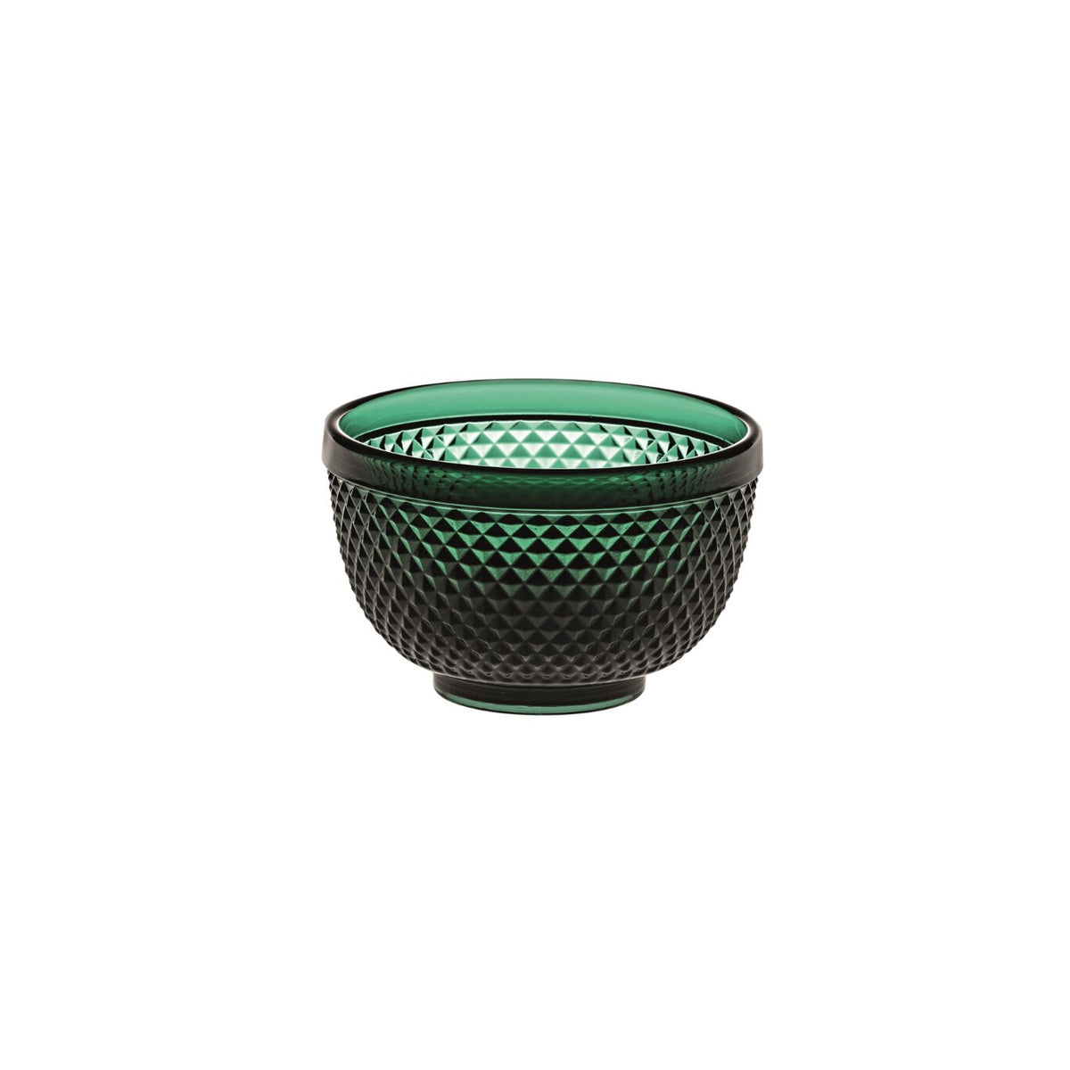 Vista Alegre Bicos Verde Small Bowl Emerald Green on a white background