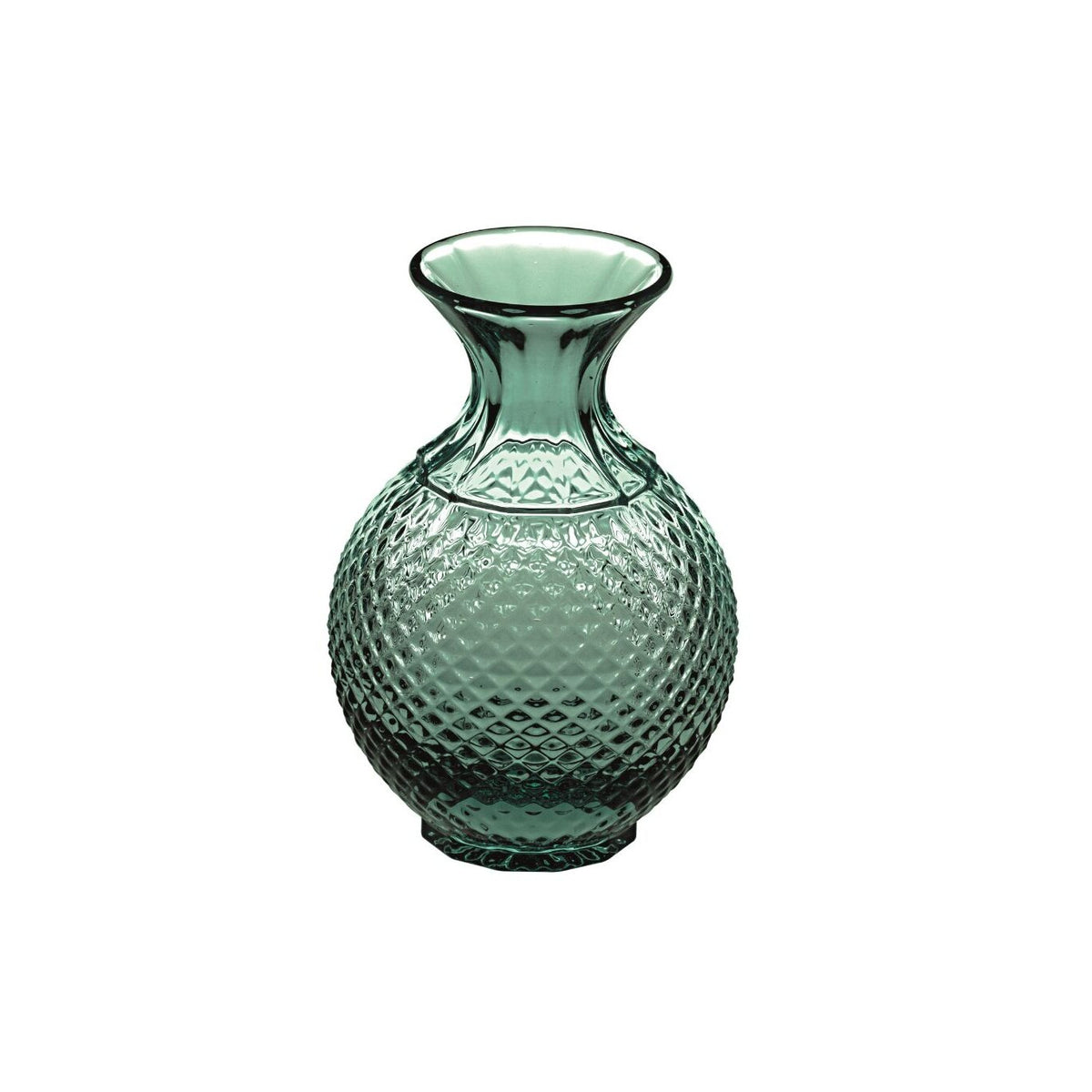 Vista Alegre Bicos Verde Small Bud Vase Mint Green on a white background