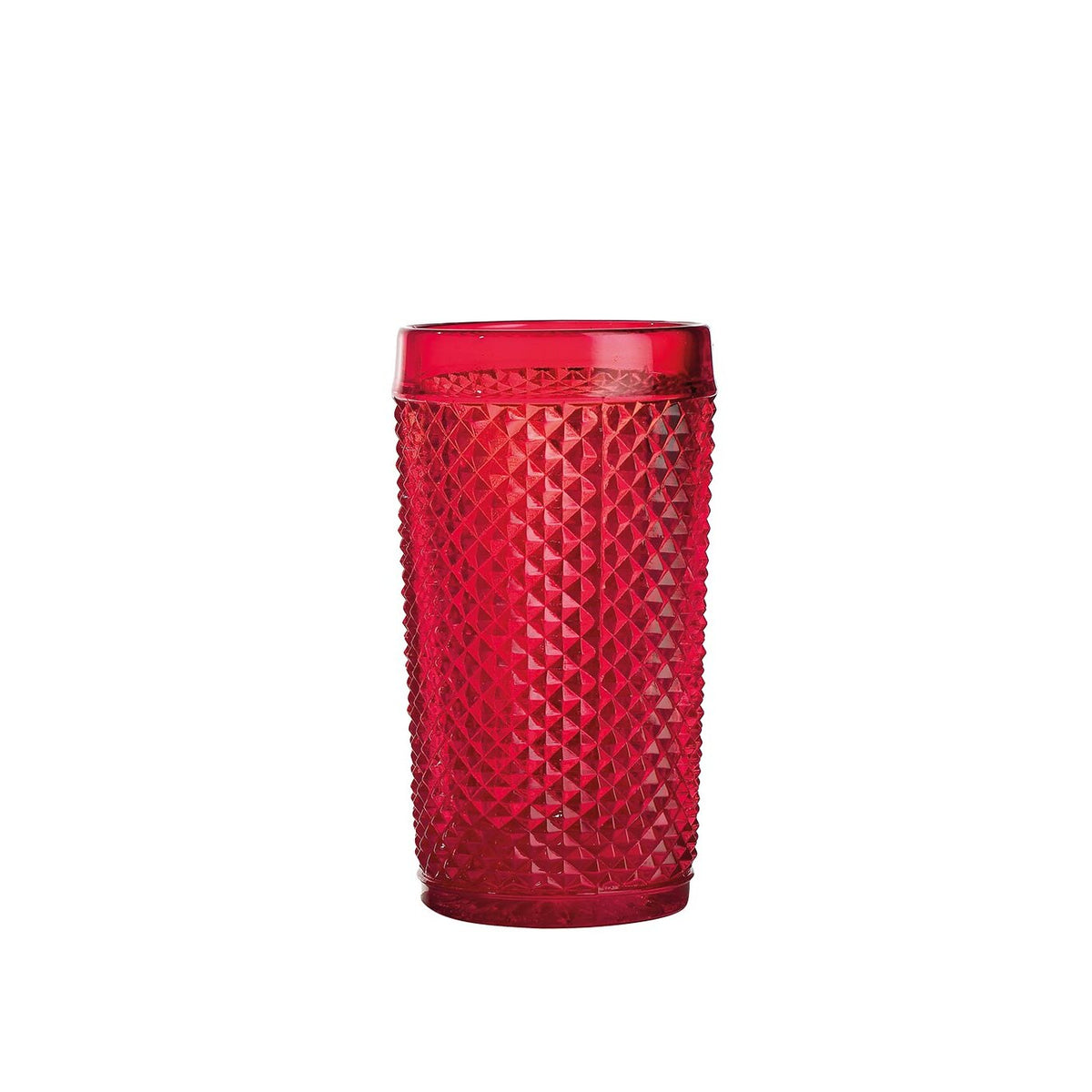 Vista Alegre Bicos Vermelho Set of 4 Highballs Red on a white background