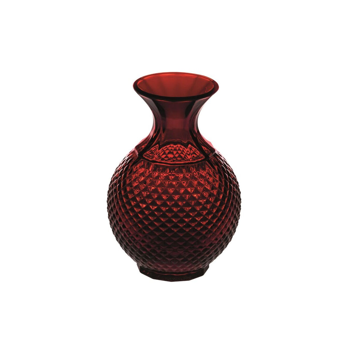 Vista Alegre Bicos Vermelho Small Bud Vase Red on a white background