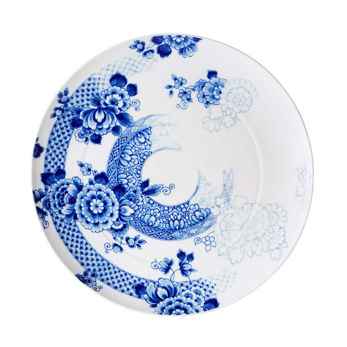 Vista Alegre Blue Ming Serving Plate on a white background