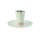 Vista Alegre Bode Inspiratório Coffee Cup with Saucer III on a white background