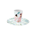 Vista Alegre Bode Inspiratório Coffee Cup with Saucer VI on a white background