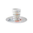 Vista Alegre Bode Inspiratório Coffee Cup with Saucer XIV on a white background