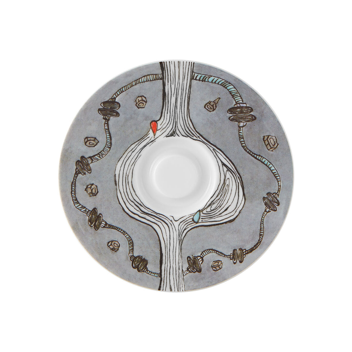 Vista Alegre Bode Inspiratório Coffee Cup with Saucer XVII, view 3
