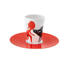 Vista Alegre Bode Inspiratório Coffee Cup with Saucer XVIII on a white background