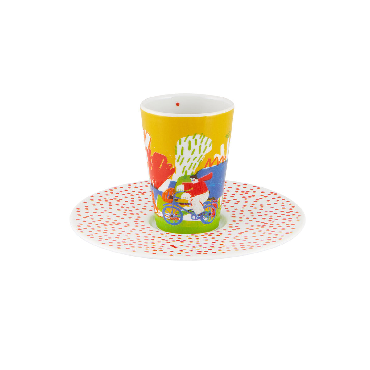 Vista Alegre Bode Inspiratório Coffee Cup with Saucer XX on a white background