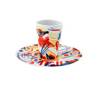 Vista Alegre Bode Inspiratório Coffee Cup with Saucer XXXII on a white background