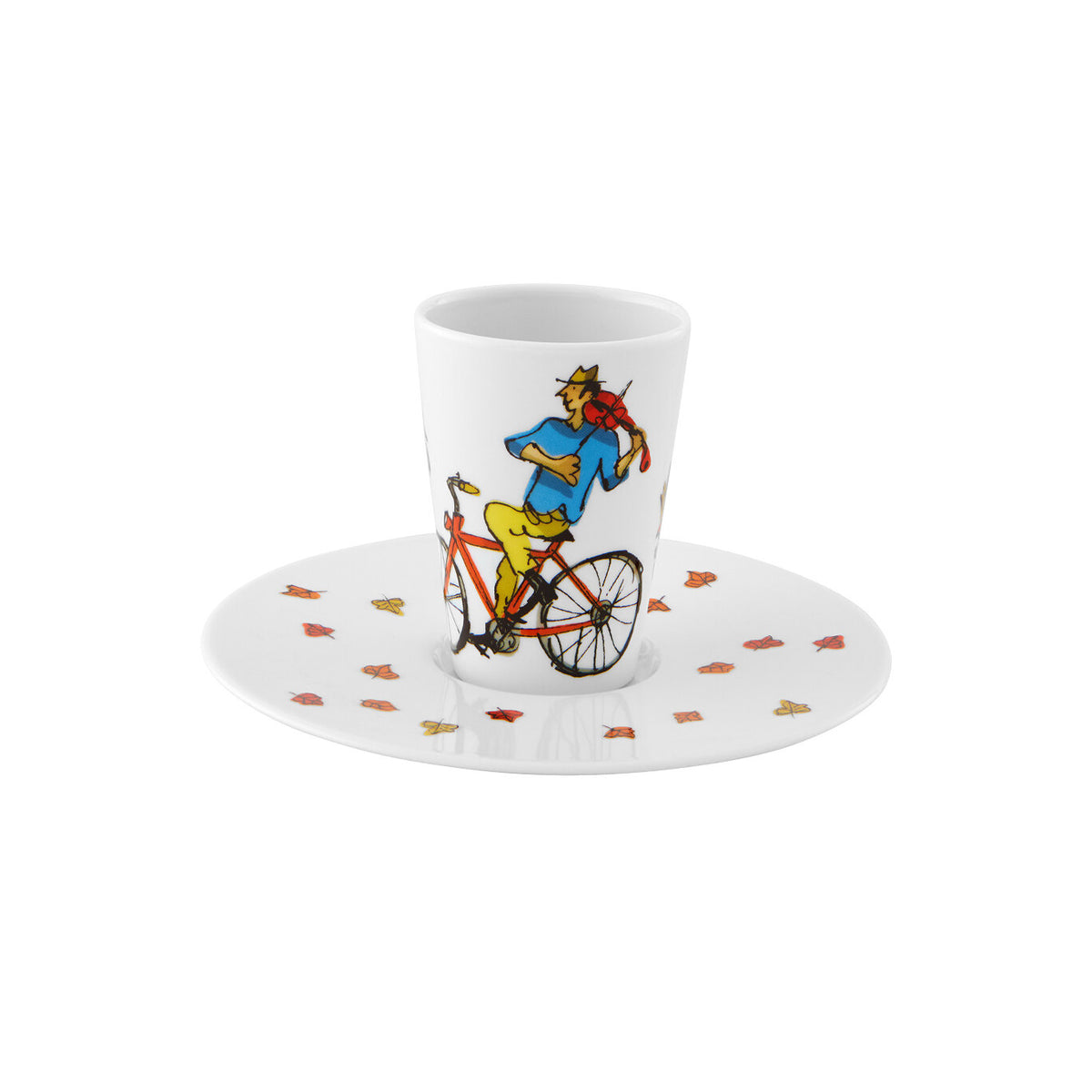 Vista Alegre Bode Inspiratório Coffee Cup with Saucer XXXV on a white background
