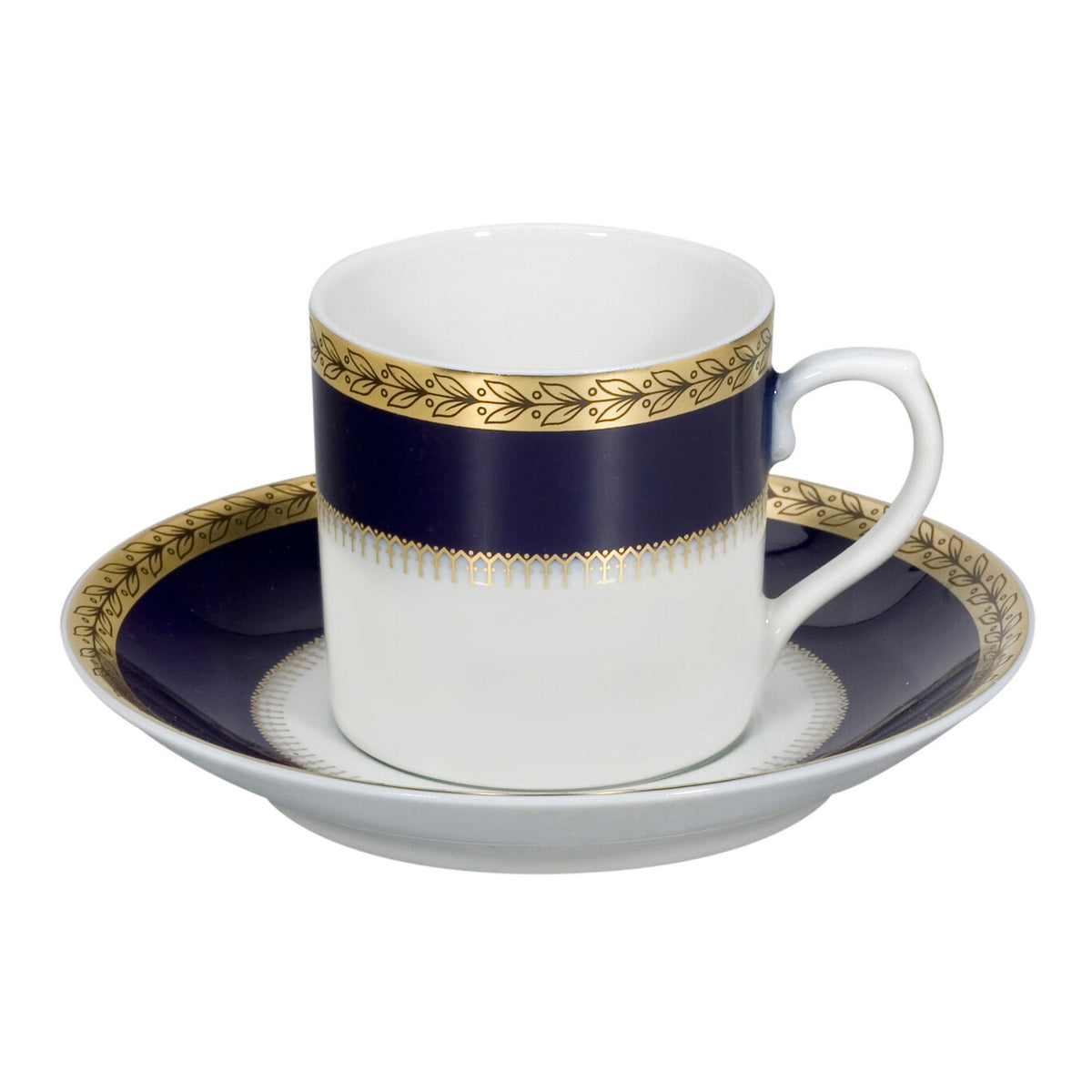 Vista Alegre Brest Coffee Cup & Saucer on a white background