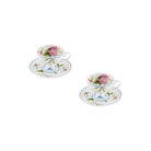 Vista Alegre Bridgerton Set of 2 Tea Cups & Saucers on a white background