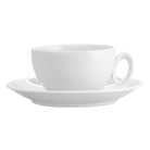 Vista Alegre Broadway White Tea Cup & Saucer on a white background