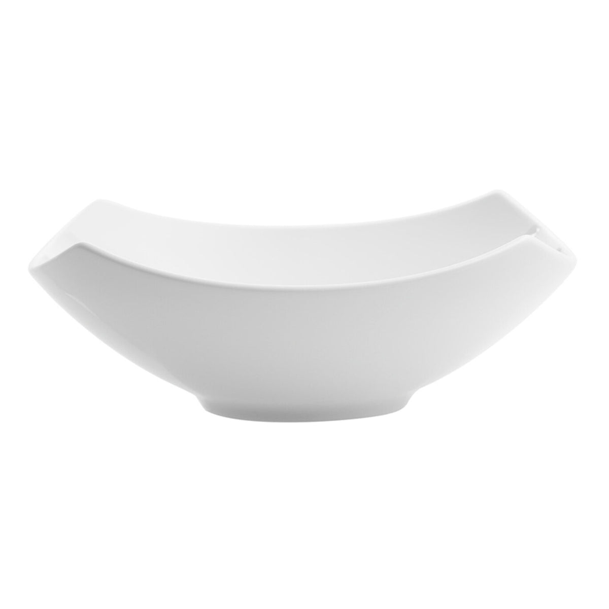 Vista Alegre Buffet White Large Square Salad Bowl, 13 1/4 in on a white background