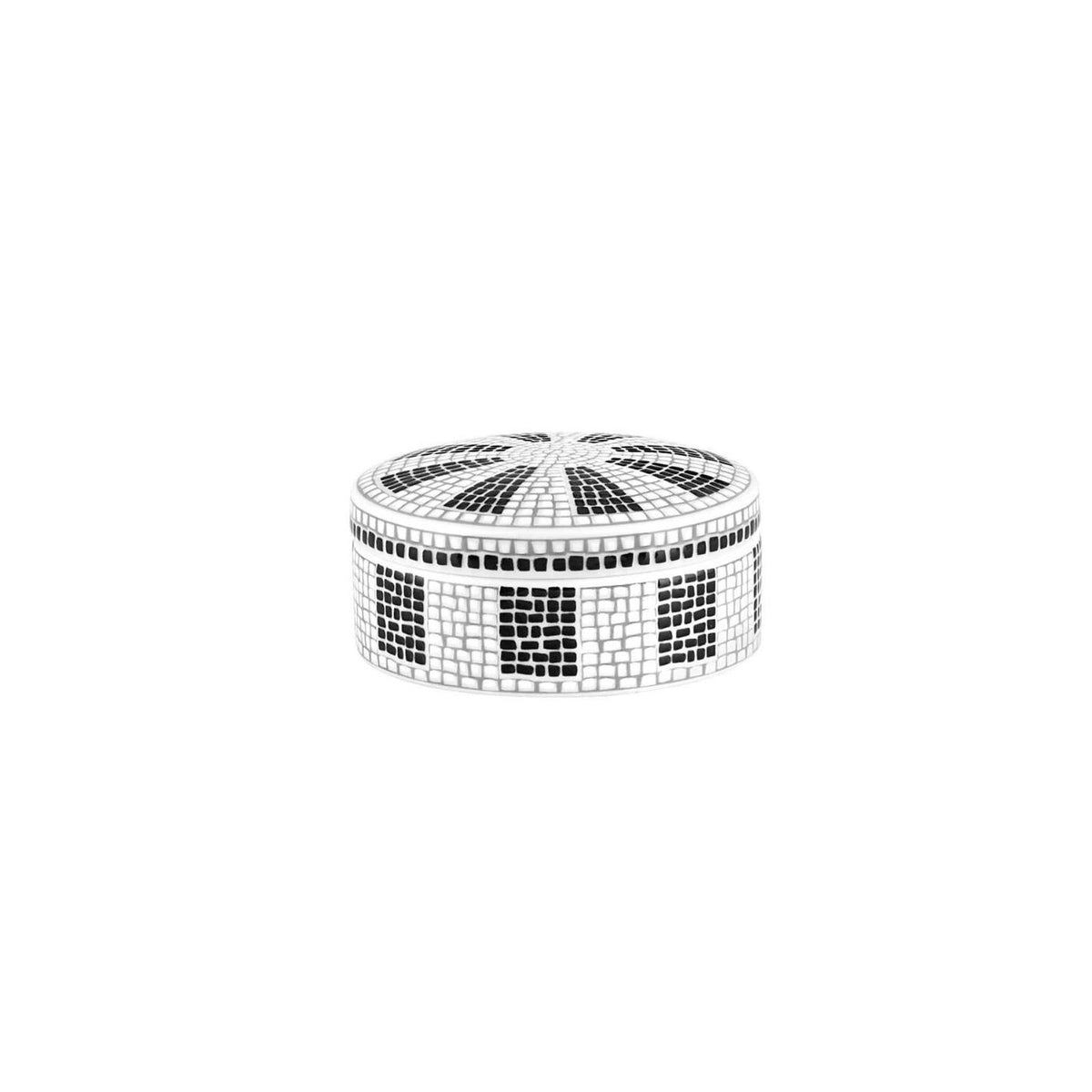 Vista Alegre Calçada Portuguesa Small Round Box on a white background