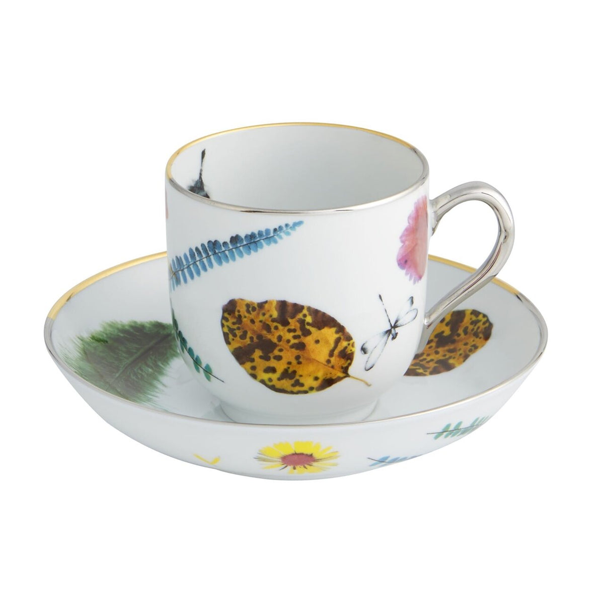 Vista Alegre Caribe Tea Cup & Saucer on a white background