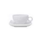 Vista Alegre Carré White Breakfast Cup & Saucer on a white background