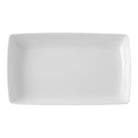 Vista Alegre Carré White Small Rectangular Plate, 8 1/4 in on a white background